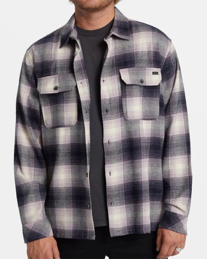 Billabong Shirts Offshore Long Sleeve Flannel Shirt Purple Ash 8211 Men Billabong Shirts Offshore Long Sleeve Flannel Shirt Purple Ash 8211 Men
