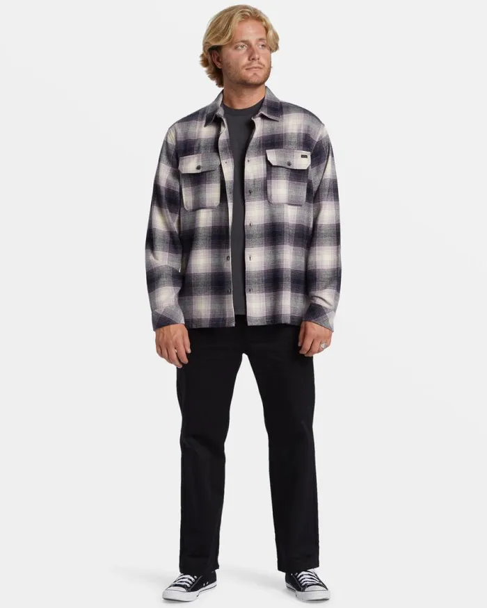 Billabong Shirts Offshore Long Sleeve Flannel Shirt Purple Ash 8211 Men Billabong Shirts Offshore Long Sleeve Flannel Shirt Purple Ash 8211 Men