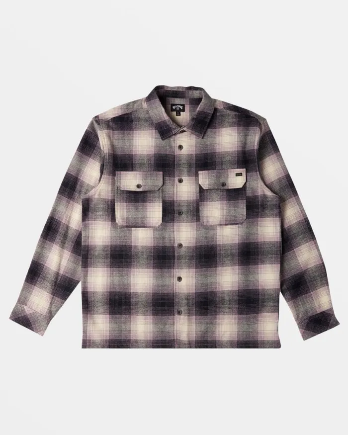 Billabong Shirts Offshore Long Sleeve Flannel Shirt Purple Ash 8211 Men Billabong Shirts Offshore Long Sleeve Flannel Shirt Purple Ash 8211 Men