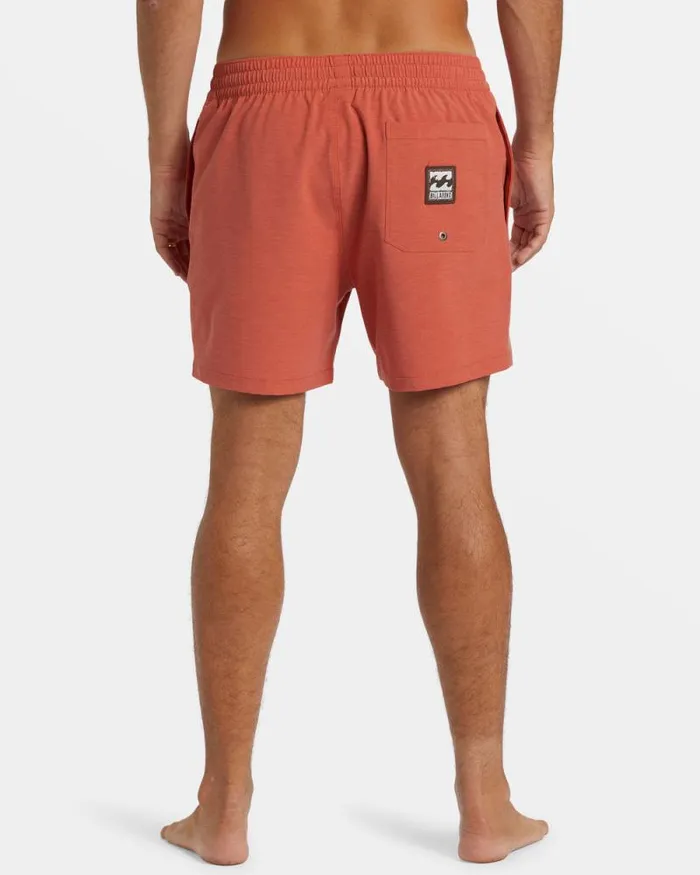 Billabong Short Length 16034 8211 175034 Every Other Day Layback 16034 Swim Trunks Dusty Red 8211 Men