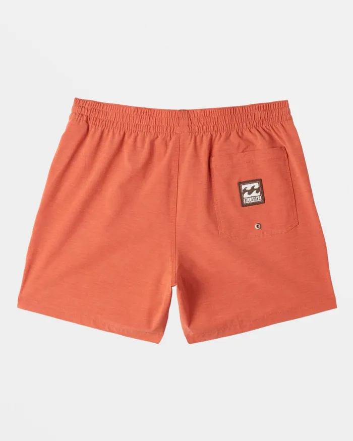Billabong Short Length 16034 8211 175034 Every Other Day Layback 16034 Swim Trunks Dusty Red 8211 Men