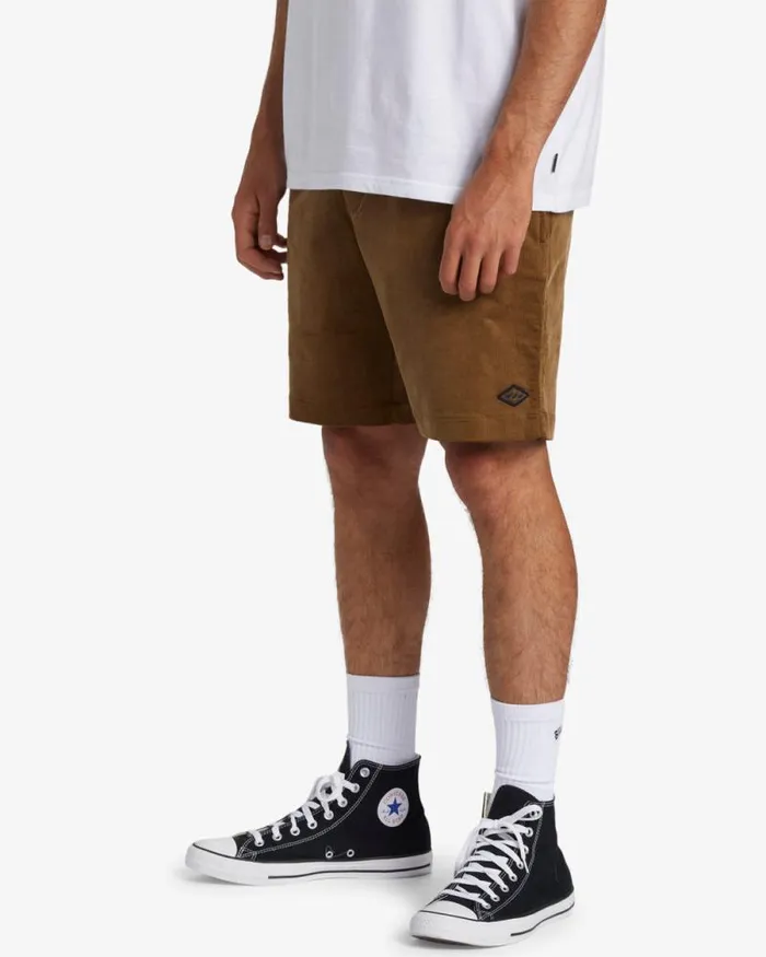 Billabong Shorts Larry Layback Corduroy 18034 Shorts Otter 8211 Men