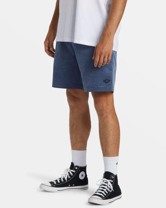 Billabong Shorts Larry Layback Corduroy 18034 Shorts Slate Blue 8211 Men
