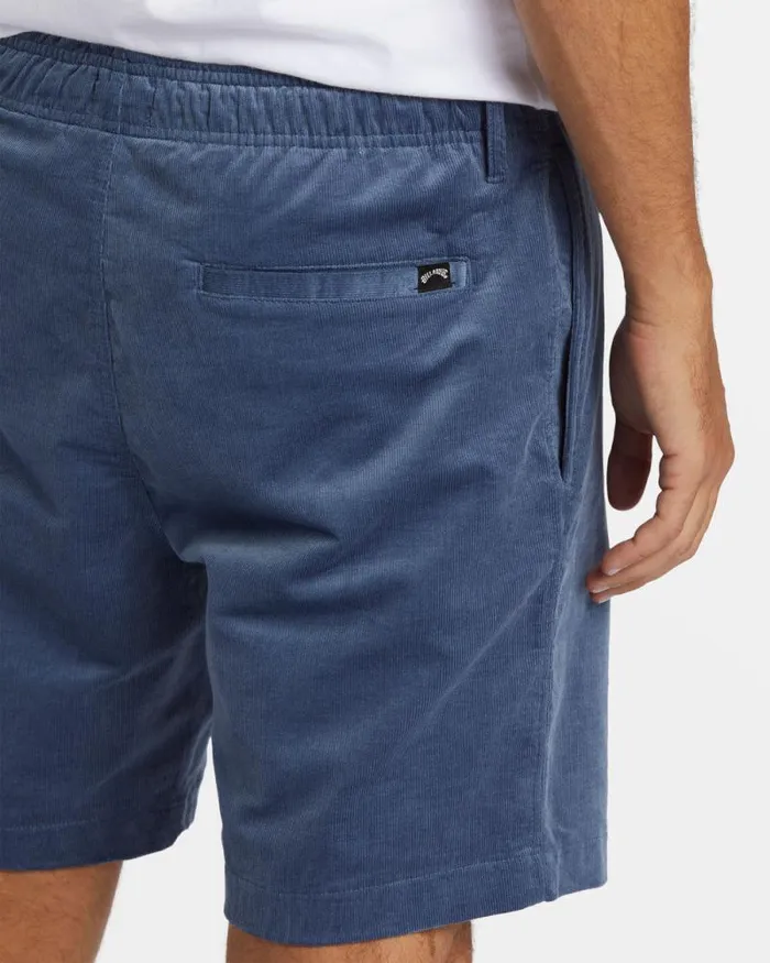 Billabong Shorts Larry Layback Corduroy 18034 Shorts Slate Blue 8211 Men
