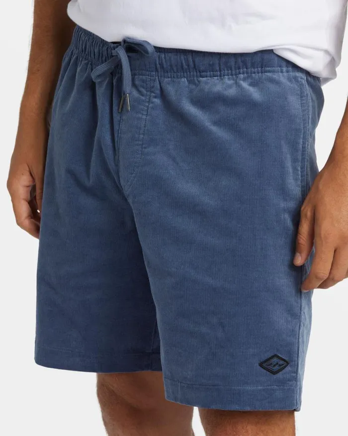 Billabong Shorts Larry Layback Corduroy 18034 Shorts Slate Blue 8211 Men