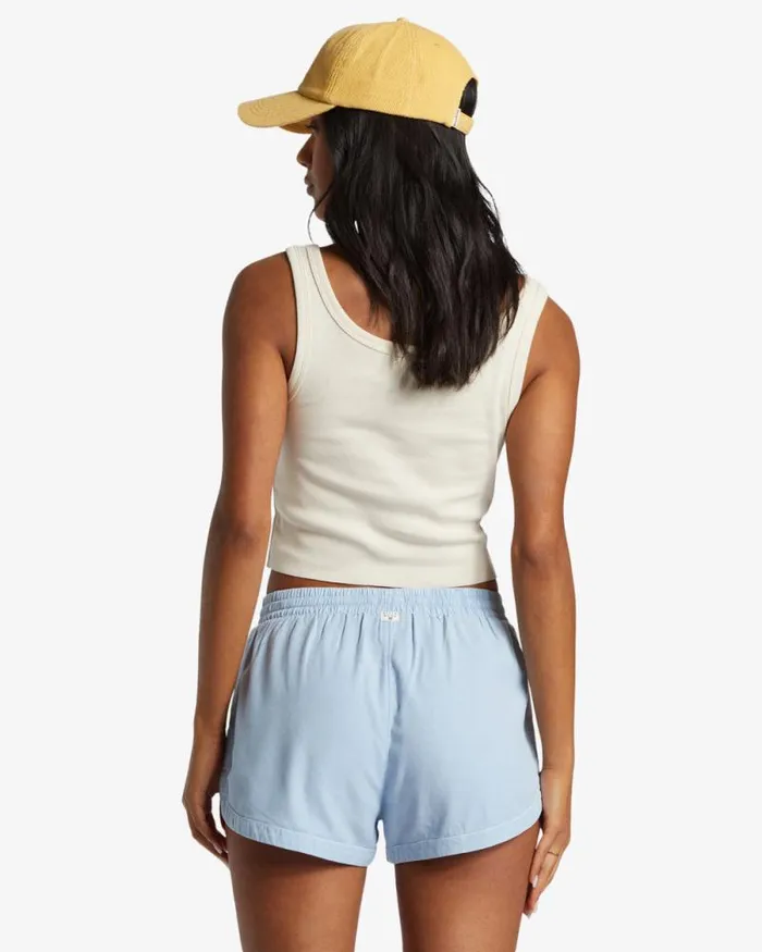 Billabong Shorts Road Trippin Elastic Waist Shorts Washed Chambray 8211 Women Billabong Shorts Road Trippin Elastic Waist Shorts Washed Chambray 8211 Women