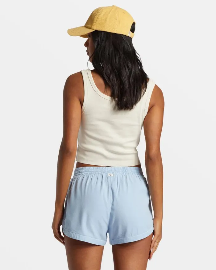 Billabong Shorts Road Trippin Elastic Waist Shorts Washed Chambray 8211 Women Billabong Shorts Road Trippin Elastic Waist Shorts Washed Chambray 8211 Women
