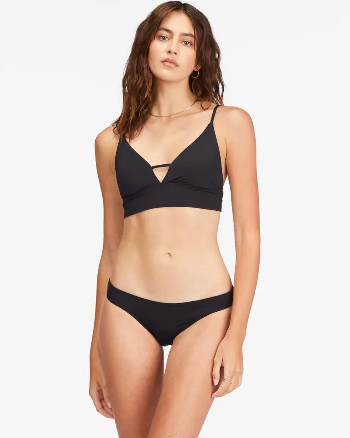 Billabong Sol Searcher Swim Sol Searcher VNeck Cami Bikini Top Black Pebble 8211 Women