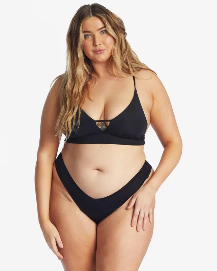Billabong Sol Searcher Swim Sol Searcher VNeck Cami Bikini Top Black Pebble 8211 Women
