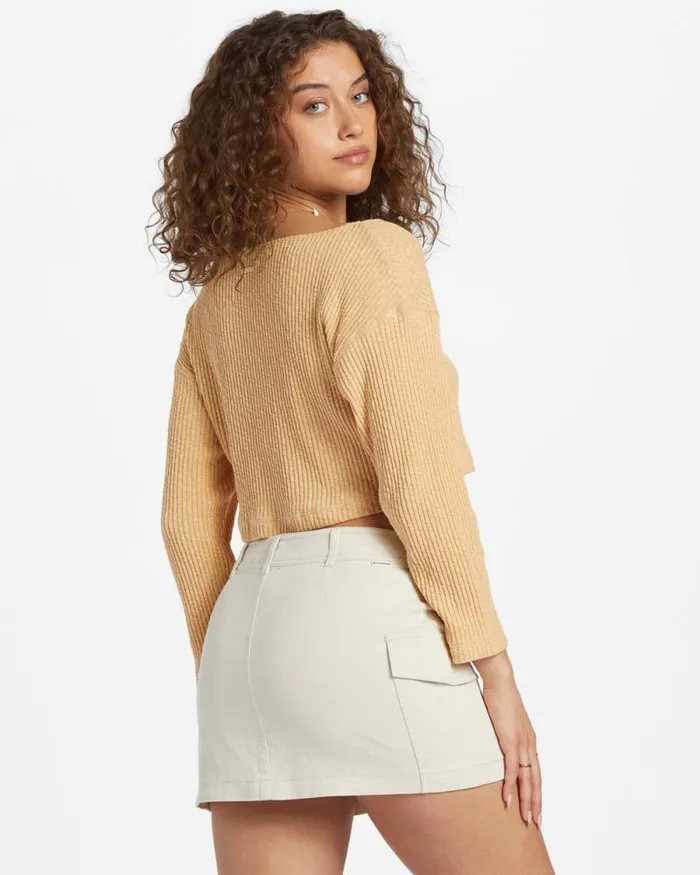 Billabong Sweaters Easy As Knit Soft Sand 8211 Women Billabong Sweaters Easy As Knit Soft Sand 8211 Women