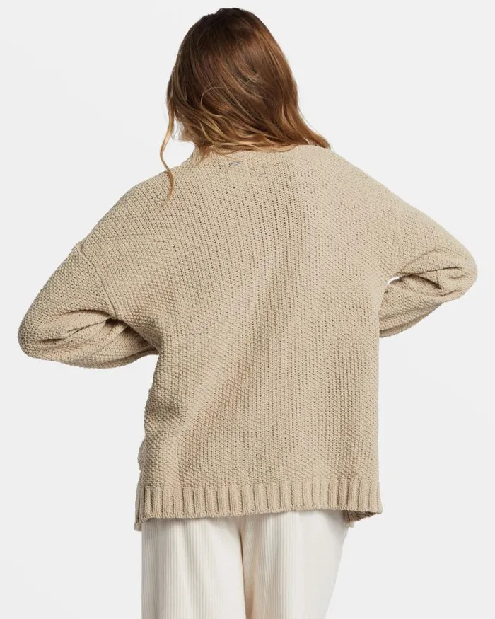 Billabong Sweaters Sea Side Cardigan Cobblestone 8211 Women Billabong Sweaters Sea Side Cardigan Cobblestone 8211 Women