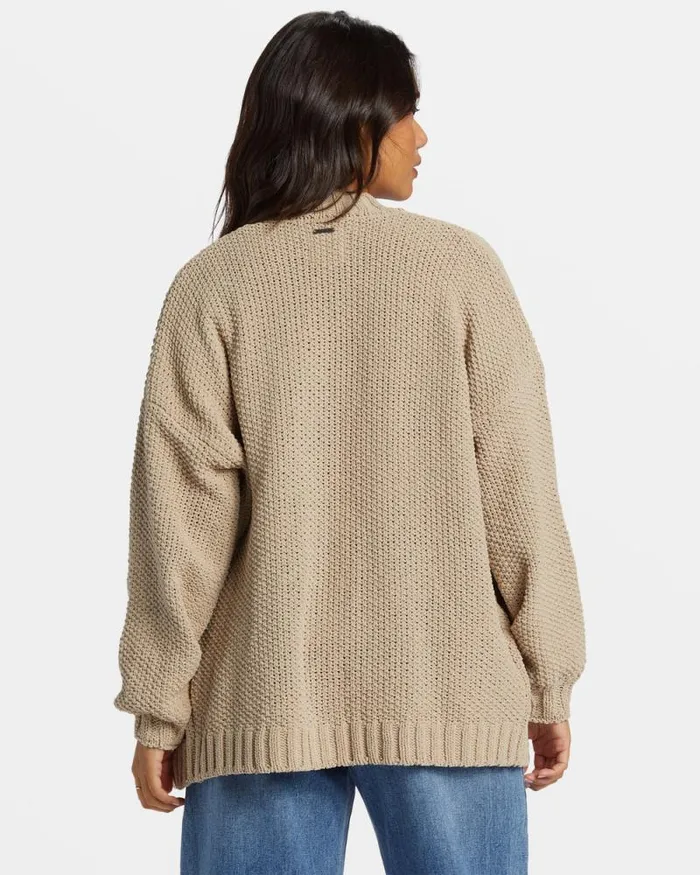 Billabong Sweaters Sea Side Cardigan Cobblestone 8211 Women Billabong Sweaters Sea Side Cardigan Cobblestone 8211 Women