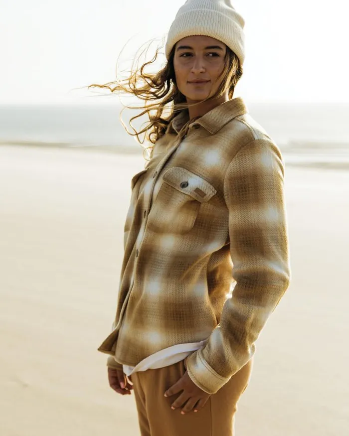 Billabong Sweatshirts and Fleece ADiv Forge Fleece Flannel Shacket Caramel 8211 Women