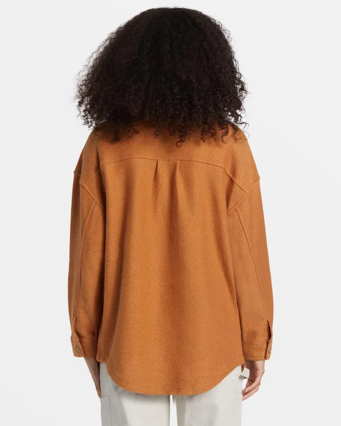 Billabong Sweatshirts and Fleece Everytime Oversized Shacket Sandalwood 8211 Women Billabong Sweatshirts and Fleece Everytime Oversized Shacket Sandalwood 8211 Women