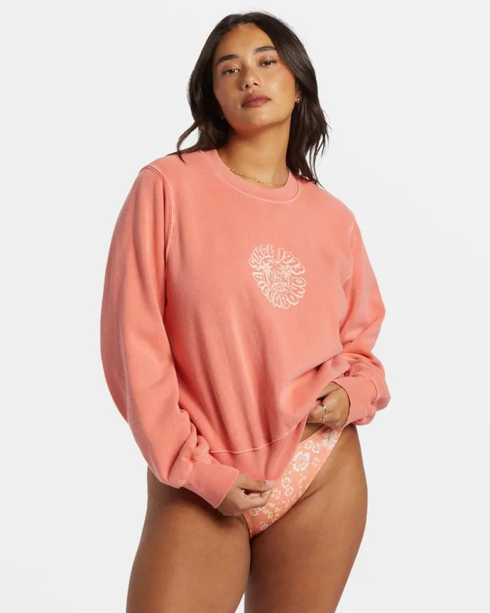 Billabong Sweatshirts and Fleece From Paradise Pullover Sweatshirt Papaya 8211 Women