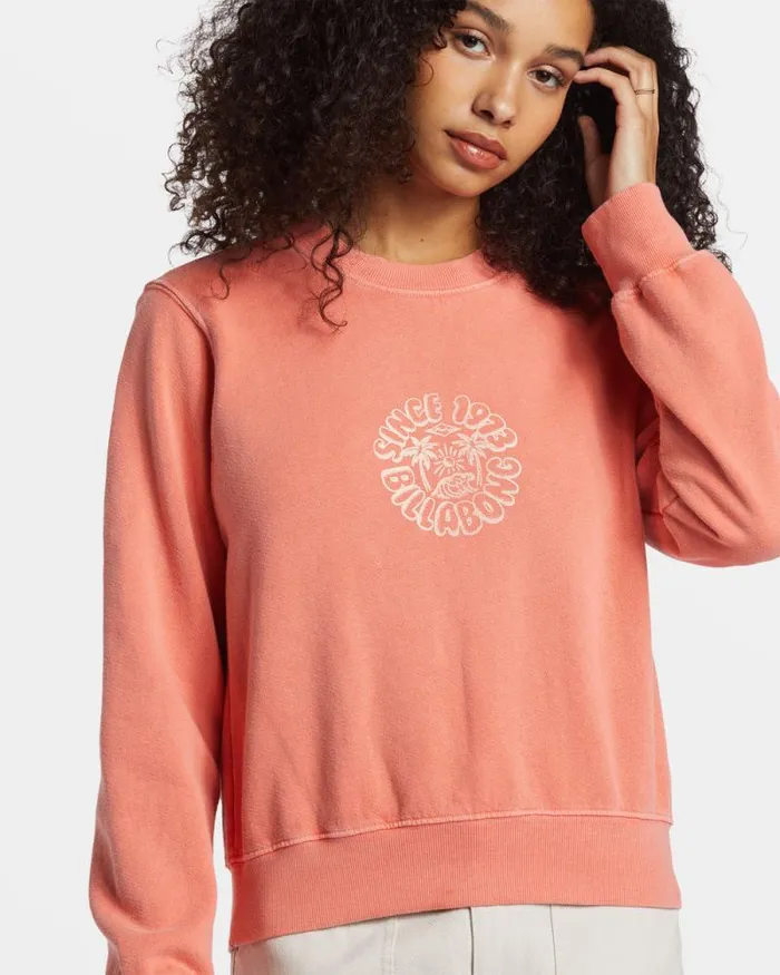 Billabong Sweatshirts and Fleece From Paradise Pullover Sweatshirt Papaya 8211 Women Billabong Sweatshirts and Fleece From Paradise Pullover Sweatshirt Papaya 8211 Women