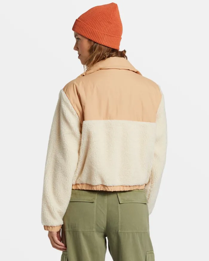 Billabong Sweatshirts and Fleece Lost Trails Jacket White Cap 8211 Women Billabong Sweatshirts and Fleece Lost Trails Jacket White Cap 8211 Women