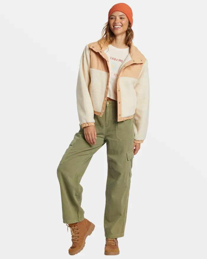 Billabong Sweatshirts and Fleece Lost Trails Jacket White Cap 8211 Women Billabong Sweatshirts and Fleece Lost Trails Jacket White Cap 8211 Women