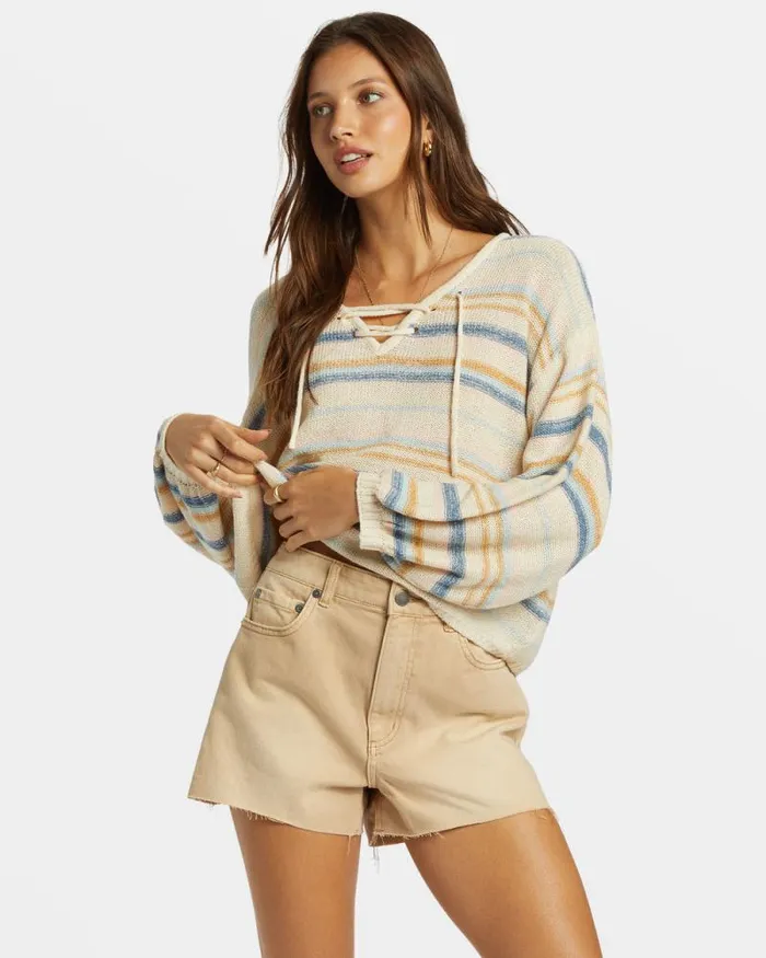 Billabong Sweatshirts and Fleece So Sweet Pullover Sweater Dusk Blue 8211 Women