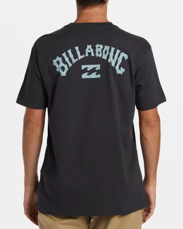 Billabong TShirts Arch Fill Tshirt Washed Black 8211 Men Billabong TShirts Arch Fill Tshirt Washed Black 8211 Men