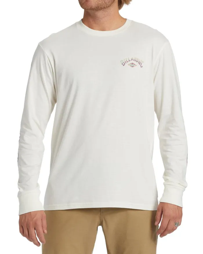 Billabong TShirts Crayon Wave Long Sleeve Tshirt Off White 8211 Men Billabong TShirts Crayon Wave Long Sleeve Tshirt Off White 8211 Men
