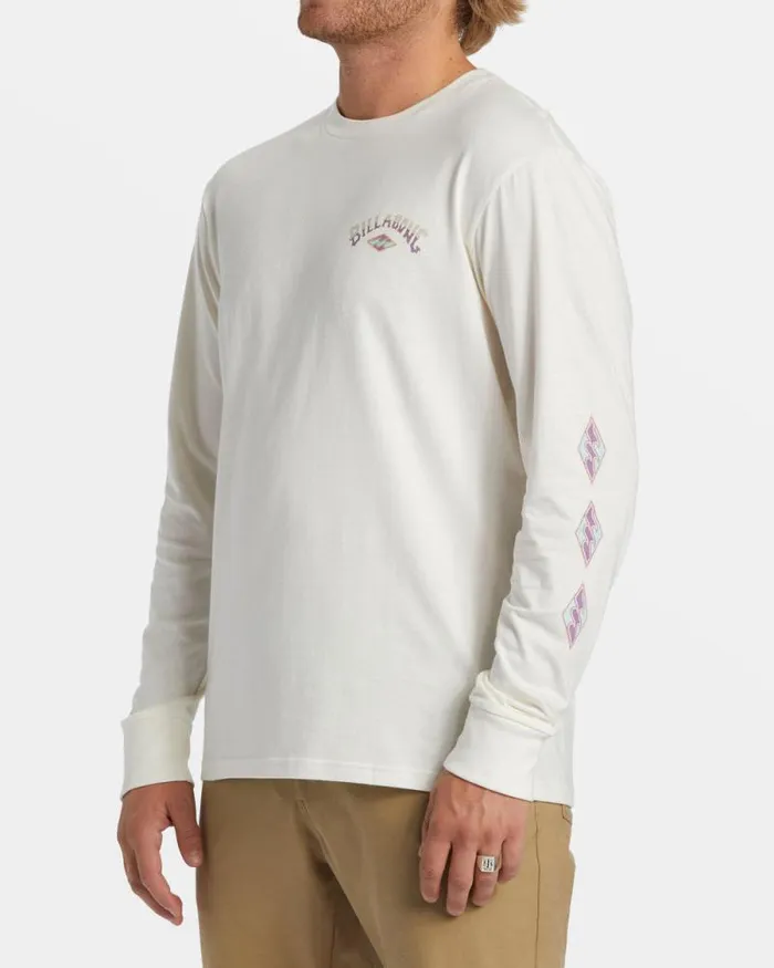 Billabong TShirts Crayon Wave Long Sleeve Tshirt Off White 8211 Men Billabong TShirts Crayon Wave Long Sleeve Tshirt Off White 8211 Men