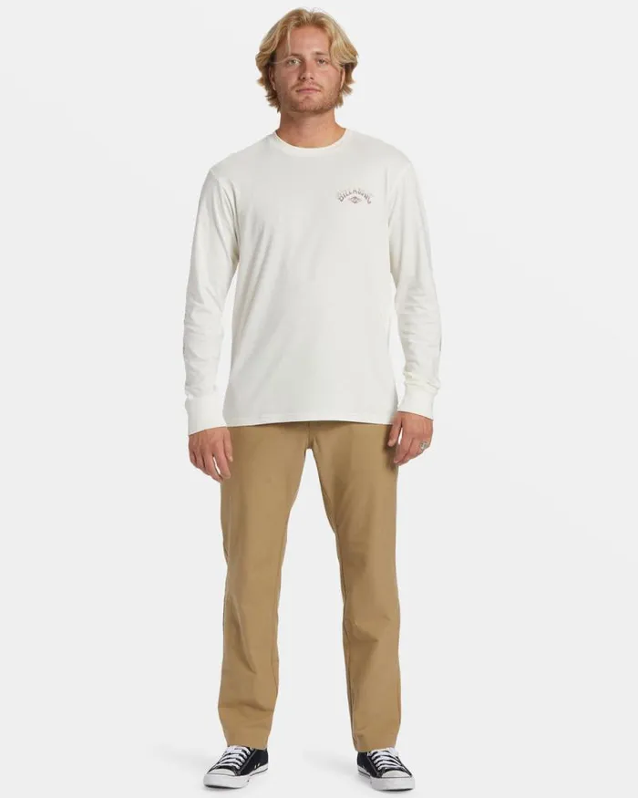 Billabong TShirts Crayon Wave Long Sleeve Tshirt Off White 8211 Men Billabong TShirts Crayon Wave Long Sleeve Tshirt Off White 8211 Men