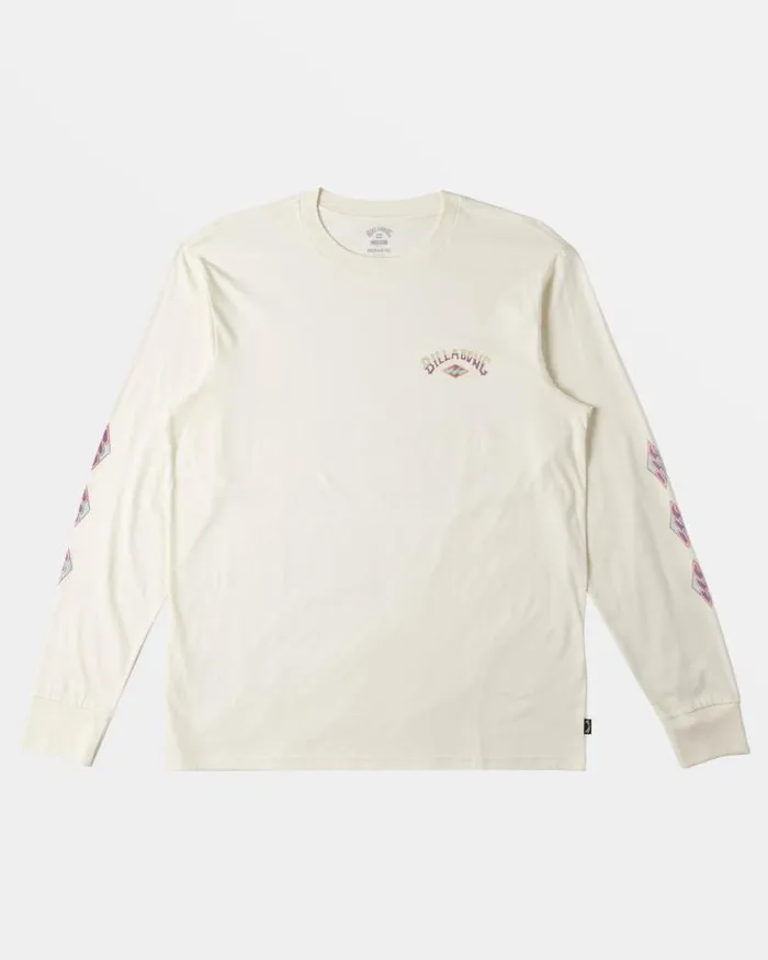Billabong TShirts Crayon Wave Long Sleeve Tshirt Off White 8211 Men Billabong TShirts Crayon Wave Long Sleeve Tshirt Off White 8211 Men