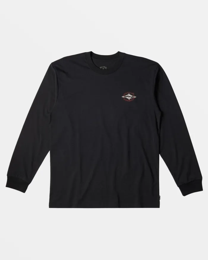 Billabong TShirts Dragon Long Sleeve Tshirt Washed Black 8211 Men