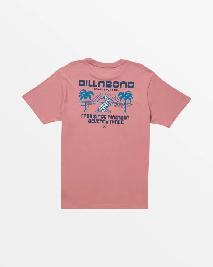 Billabong TShirts Lounge TShirt Dusty Pink 8211 Men