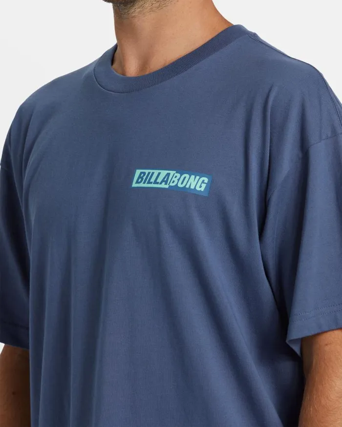Billabong TShirts Nightmare TShirt Slate Blue 8211 Men Billabong TShirts Nightmare TShirt Slate Blue 8211 Men
