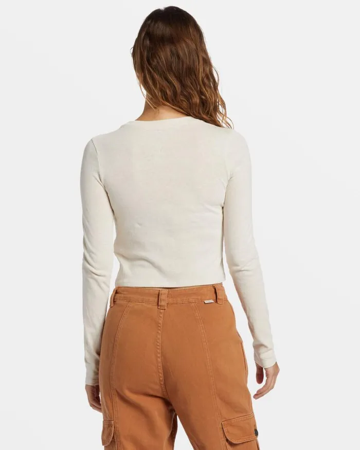 Billabong Tops Cabin Mate Long Sleeve Tshirt White Cap 8211 Women Billabong Tops Cabin Mate Long Sleeve Tshirt White Cap 8211 Women