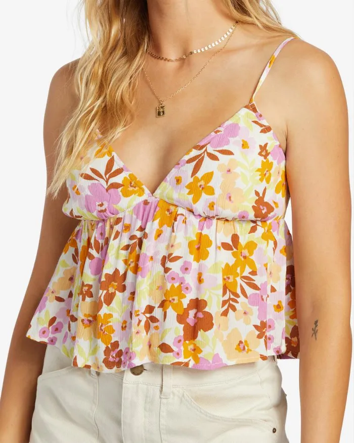 Billabong Tops Happy Feelings Shirt Salt Crystal 8211 Women Billabong Tops Happy Feelings Shirt Salt Crystal 8211 Women