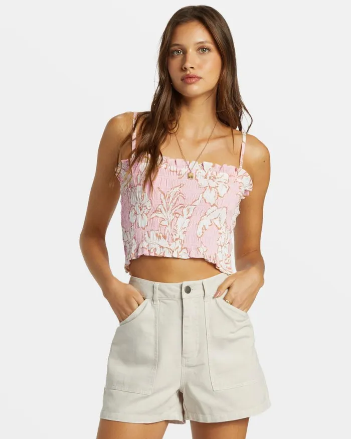 Billabong Tops Last Rays Crop Top Feelin Peachy 8211 Women Billabong Tops Last Rays Crop Top Feelin Peachy 8211 Women