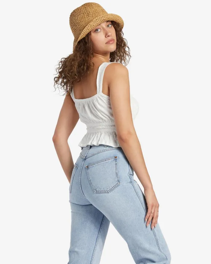 Billabong Tops Sweet Thing Knit Salt Crystal 8211 Women Billabong Tops Sweet Thing Knit Salt Crystal 8211 Women