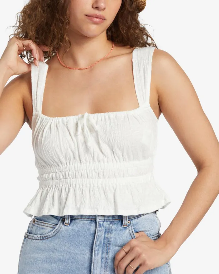 Billabong Tops Sweet Thing Knit Salt Crystal 8211 Women Billabong Tops Sweet Thing Knit Salt Crystal 8211 Women