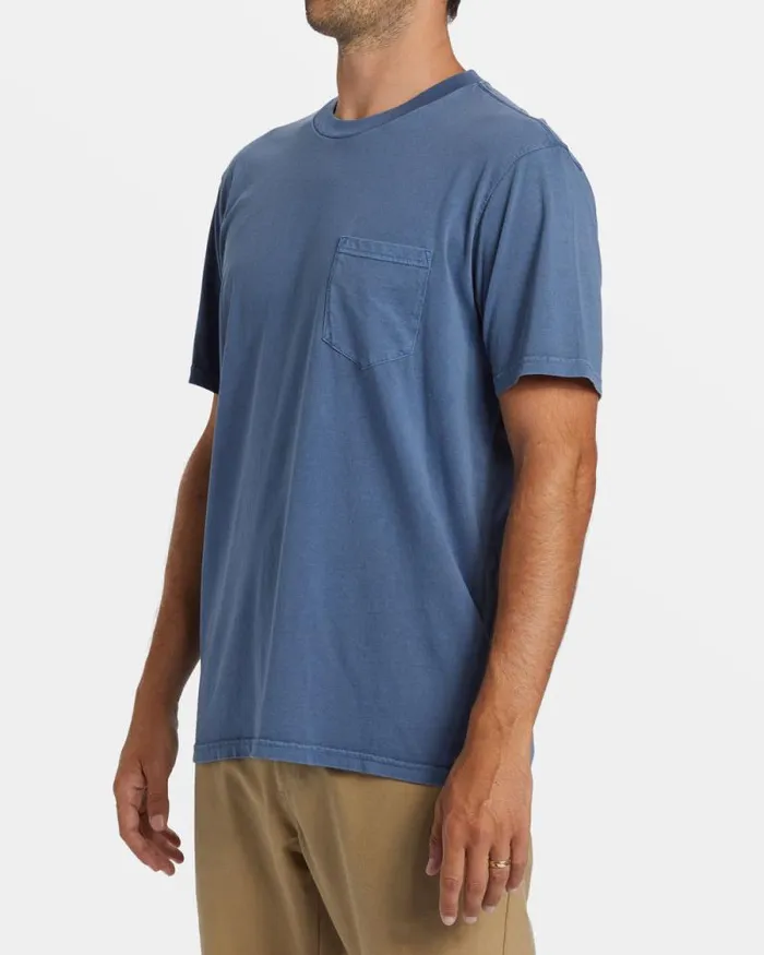 Billabong Wave Washed Essentials Essential TShirt Slate Blue 8211 Men Billabong Wave Washed Essentials Essential TShirt Slate Blue 8211 Men