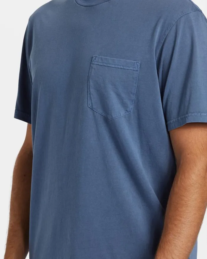 Billabong Wave Washed Essentials Essential TShirt Slate Blue 8211 Men Billabong Wave Washed Essentials Essential TShirt Slate Blue 8211 Men