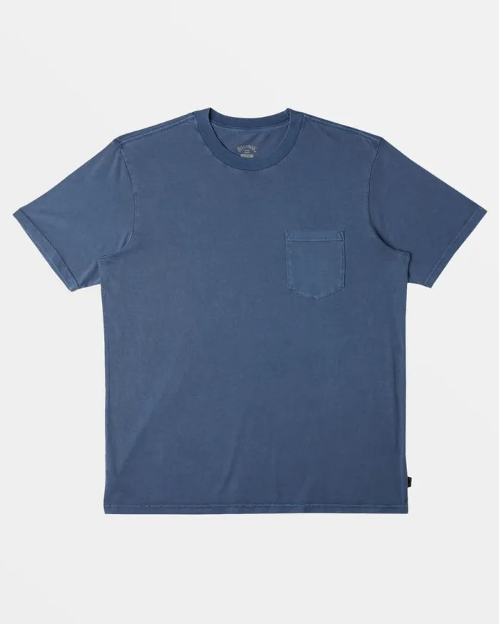 Billabong Wave Washed Essentials Essential TShirt Slate Blue 8211 Men Billabong Wave Washed Essentials Essential TShirt Slate Blue 8211 Men