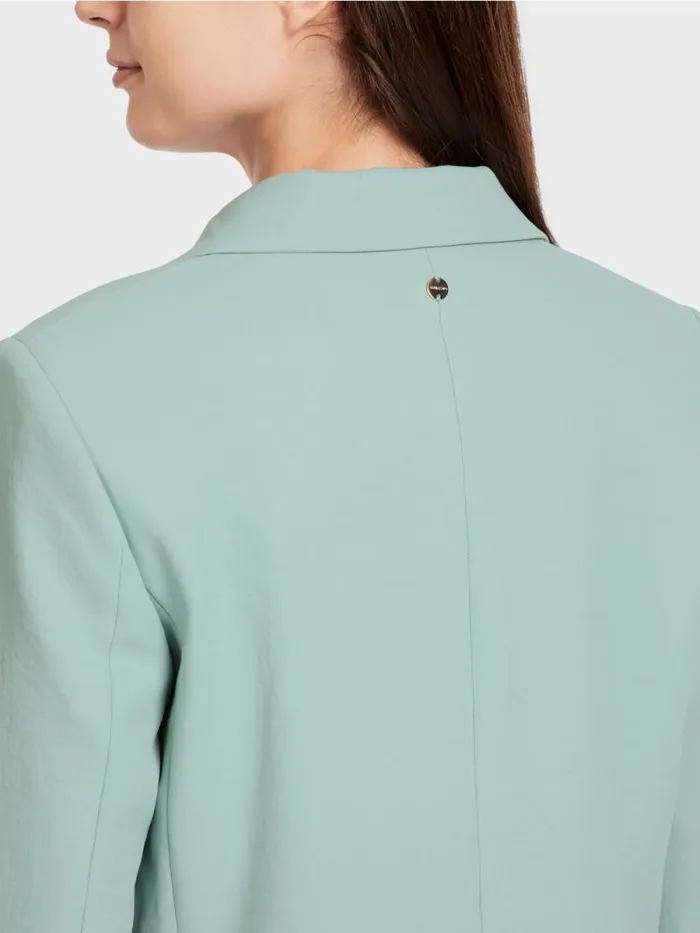 Blazer Damen Marc Cain Blazer Im CrinkleLook Dark Sky Blue
