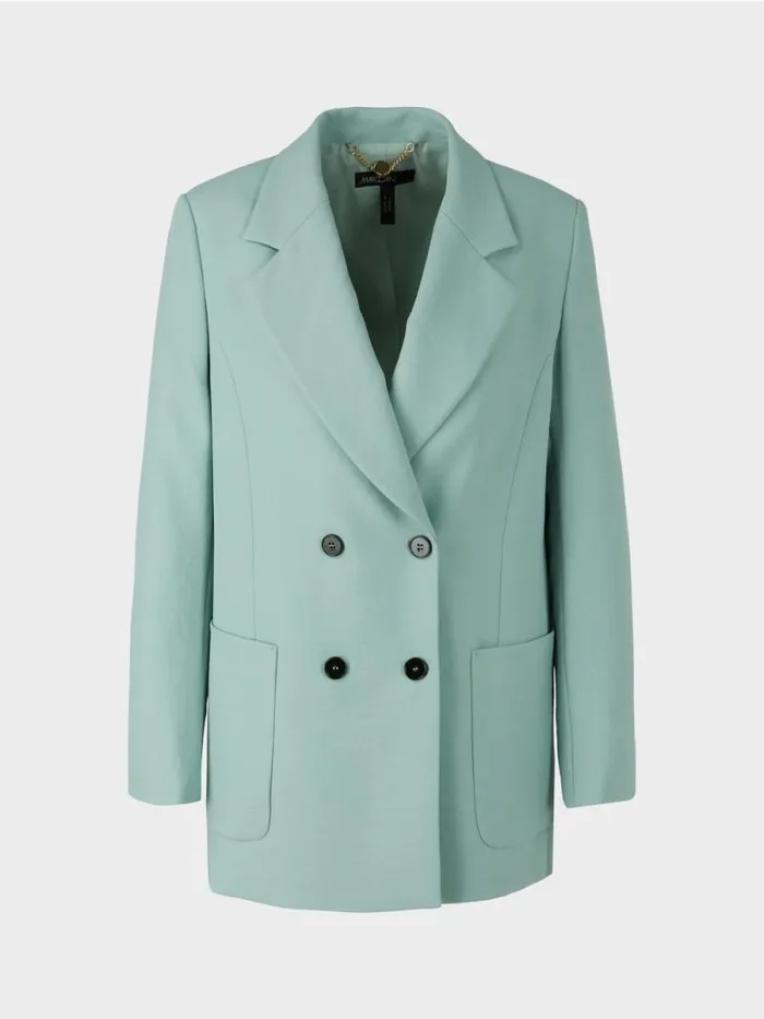 Blazer Damen Marc Cain Blazer Im CrinkleLook Dark Sky Blue
