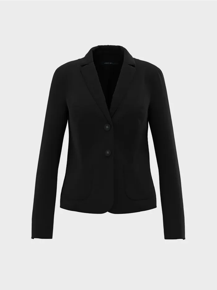 Blazer Damen Marc Cain Blazer Mit Aufgesetzten Taschen Black