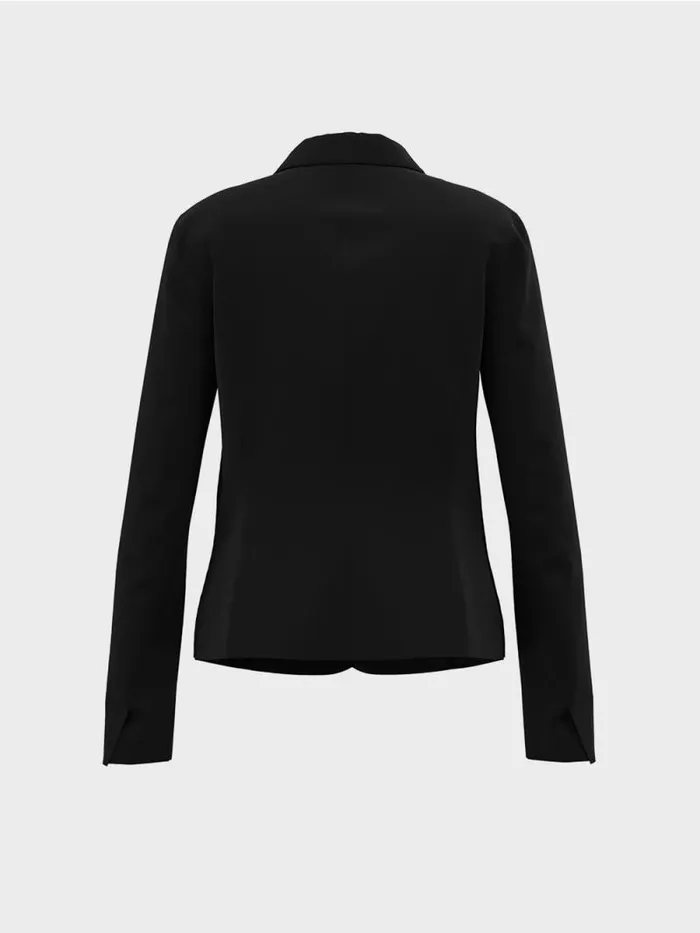 Blazer Damen Marc Cain Blazer Mit Aufgesetzten Taschen Black