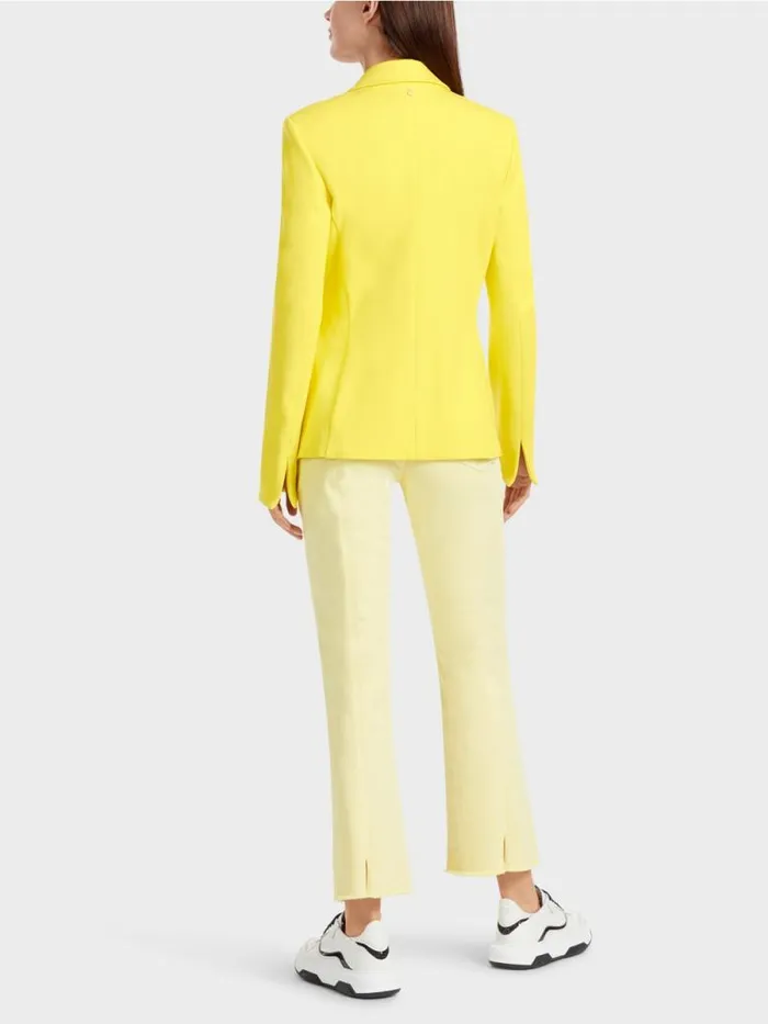 Blazer Damen Marc Cain Blazer Mit Wiener Nhten Soft Lemon