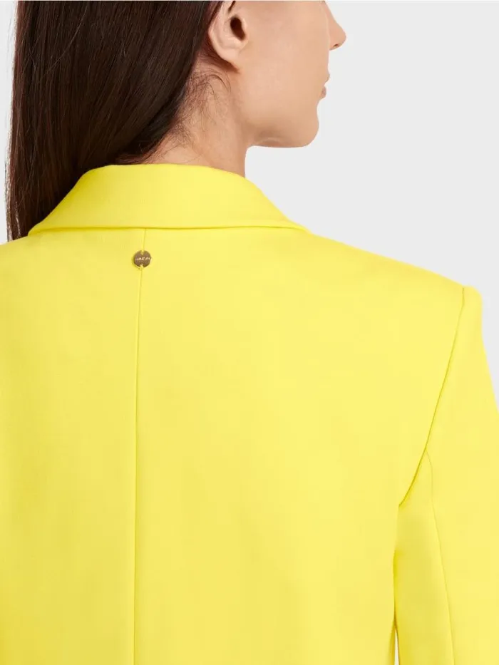 Blazer Damen Marc Cain Blazer Mit Wiener Nhten Soft Lemon