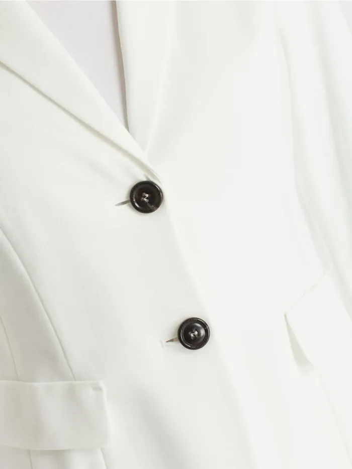Blazer Damen Marc Cain Melierter Blazer Offwhite