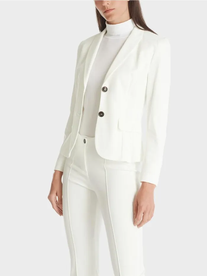 Blazer Damen Marc Cain Melierter Blazer Offwhite