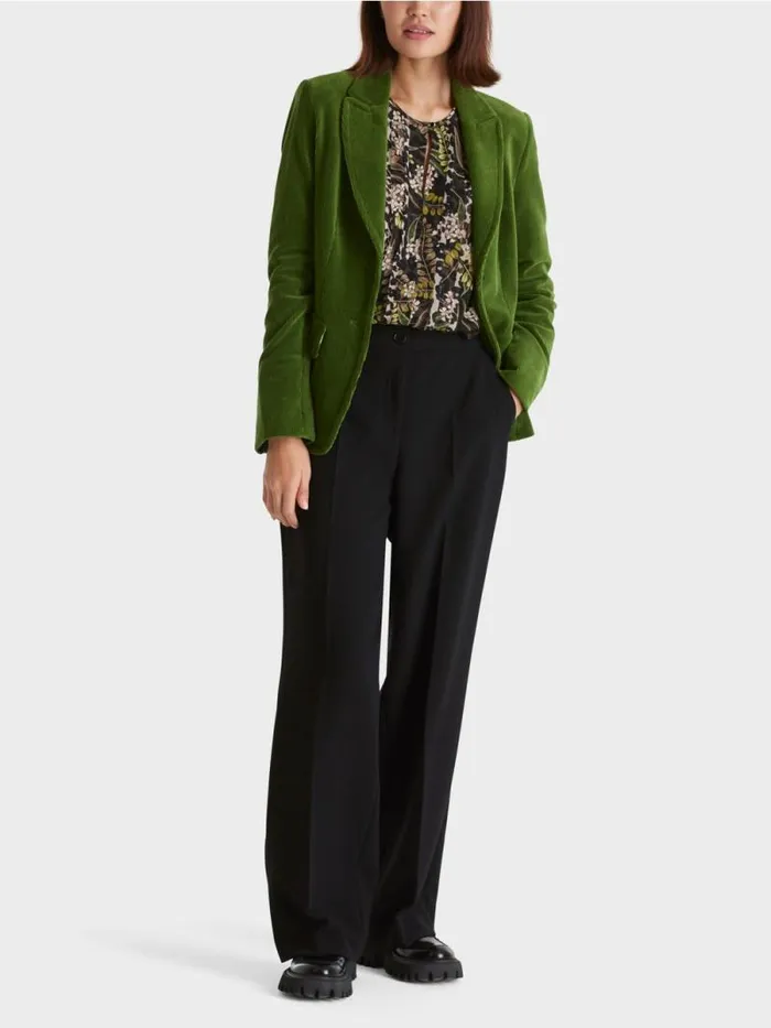 Blazer Damen Marc Cain Trendiger Kordblazer Orient Green