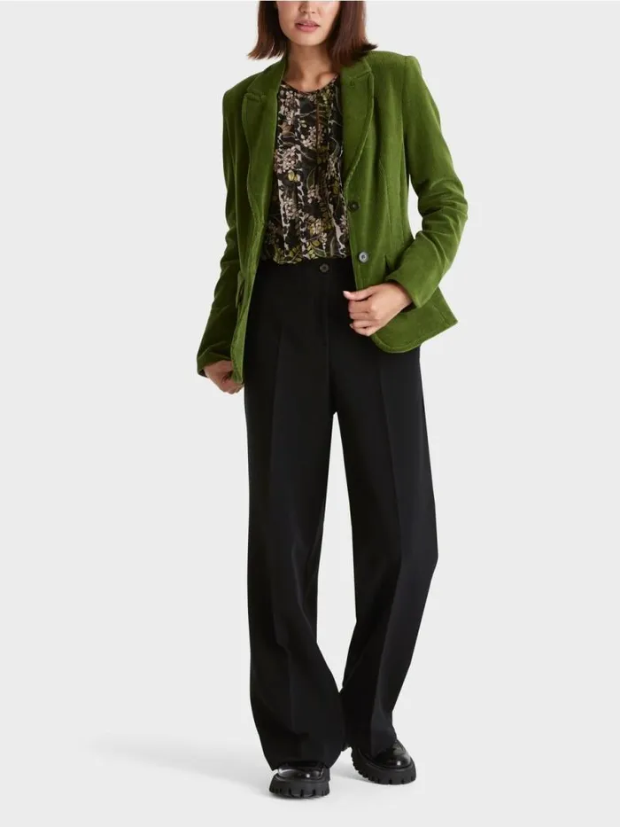 Blazer Damen Marc Cain Trendiger Kordblazer Orient Green
