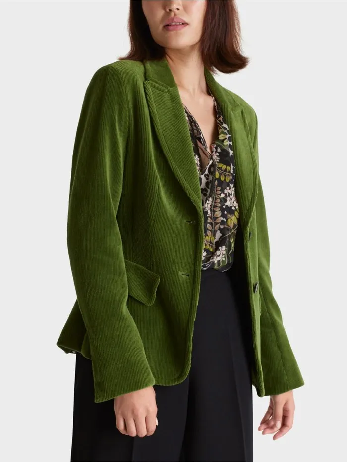 Blazer Damen Marc Cain Trendiger Kordblazer Orient Green